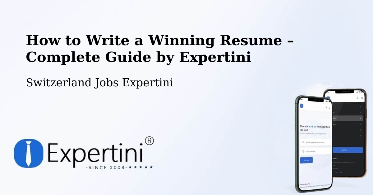 Resume Writing Guide for Job Seekers – Arch - Arch, Switzerland Jobs Expertini